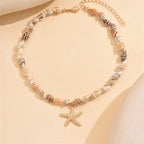 Κολιέ με μενταγιόν κοχύλι αστερίας