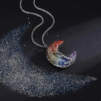 Κολιέ με μενταγιόν Ημισέληνο 7 Τσάκρα