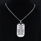 Κολιέ με μενταγιόν προσευχών Mezuzah με εβραϊκά γράμματα 