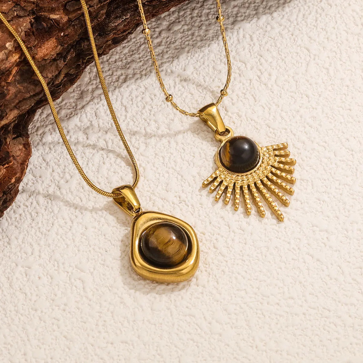 Κολιέ με μενταγιόν προστασίας Μάτι Τίγρης για γυναίκες Α