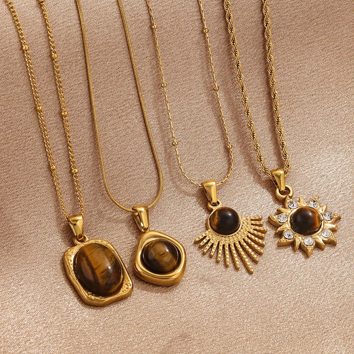 Κολιέ με μενταγιόν προστασίας Μάτι Τίγρης για γυναίκες Β