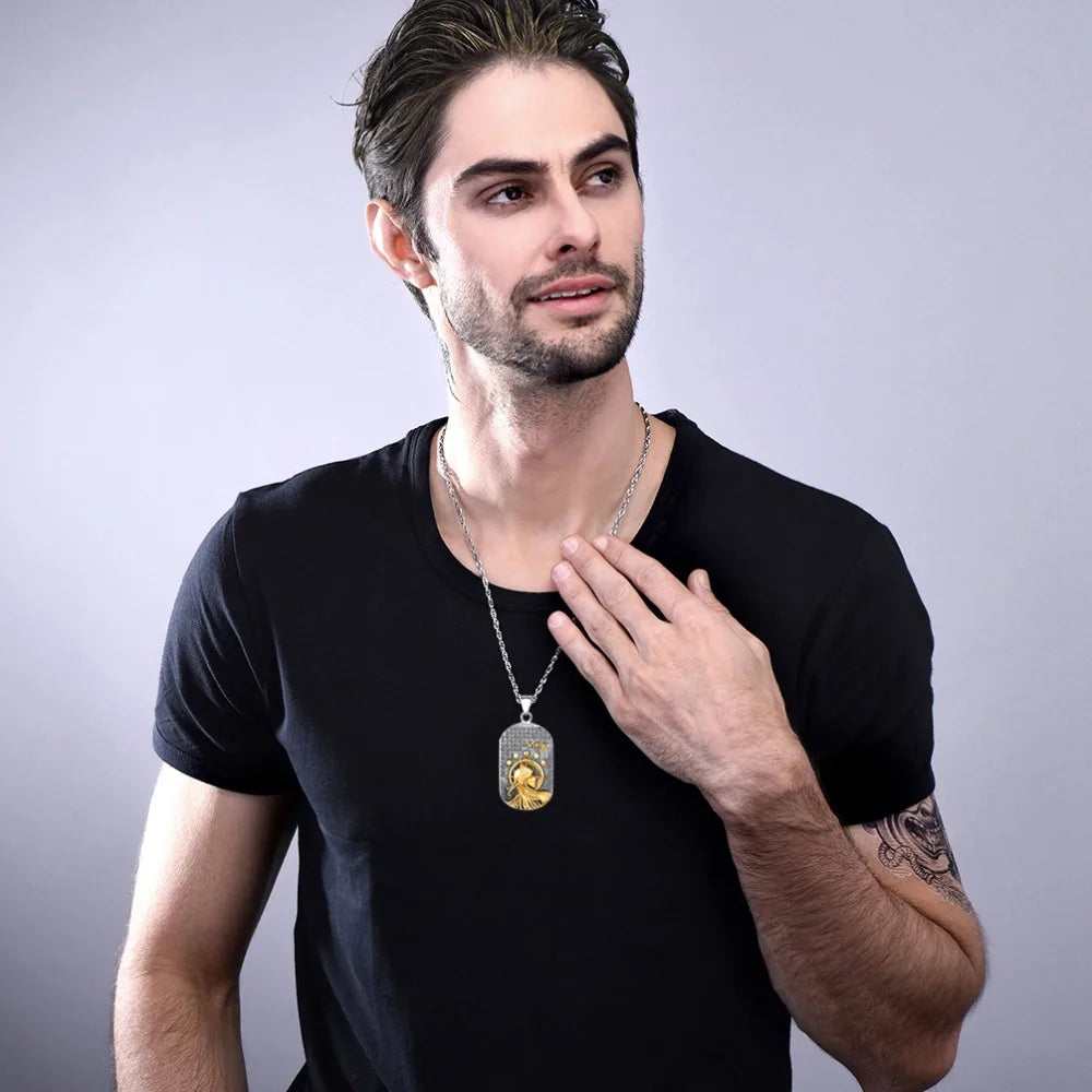 Κολιέ με μενταγιόν σε στυλ ζωδιακού σημείου αστρολογίας