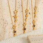 Κολιέ με μενταγιόν αστέρι και ουράνια σώματα