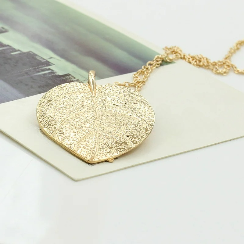 Κολιέ με Φυλαχτό Φθινοπωρινό Φύλλο