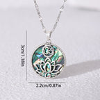 Κολιέ με μενταγιόν λουλούδι λωτού