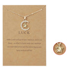 Κολιέ με μενταγιόν φεγγάρι από στρας, λίθος γέννησης