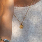 Κολιέ με κρεμαστό φεγγάρι για γυναίκες, χρυσό