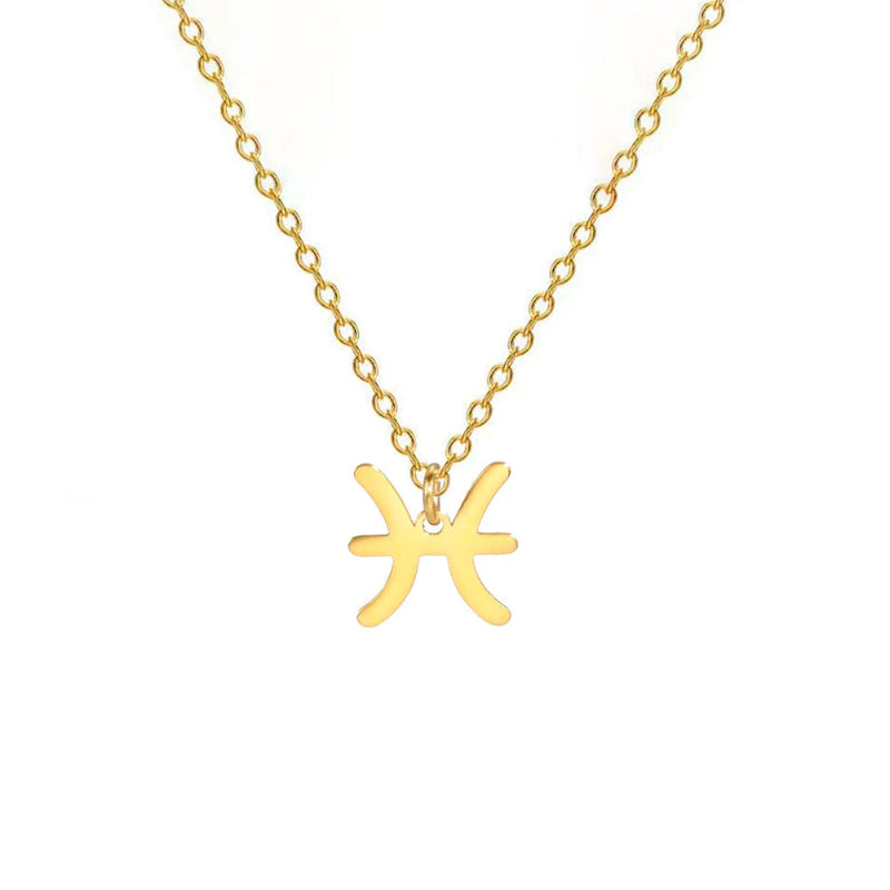 Κολιέ με Χρυσό Μενταγιόν Ζώδιο