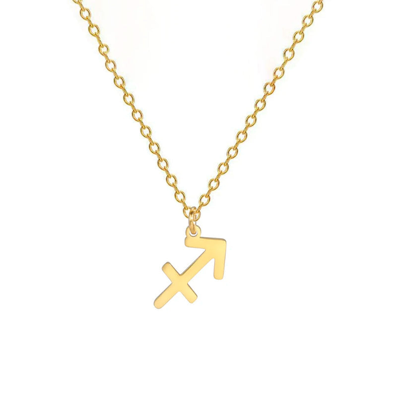 Collier avec Pendentif Dorés Signe du Zodiaque