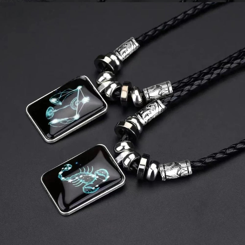 Collier avec Pendentif Signe du Zodiaque pour Homme