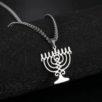Κολιέ με συμβολικό μεντόνι Menorah
