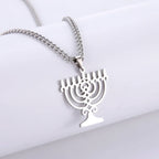 Κολιέ με συμβολικό μεντόνι Menorah