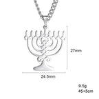 Κολιέ με συμβολικό μεντόνι Menorah