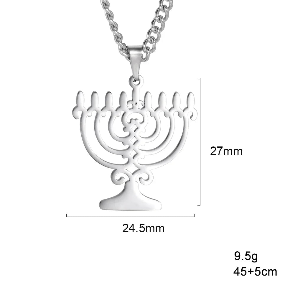 Κολιέ με συμβολικό μεντόνι Menorah