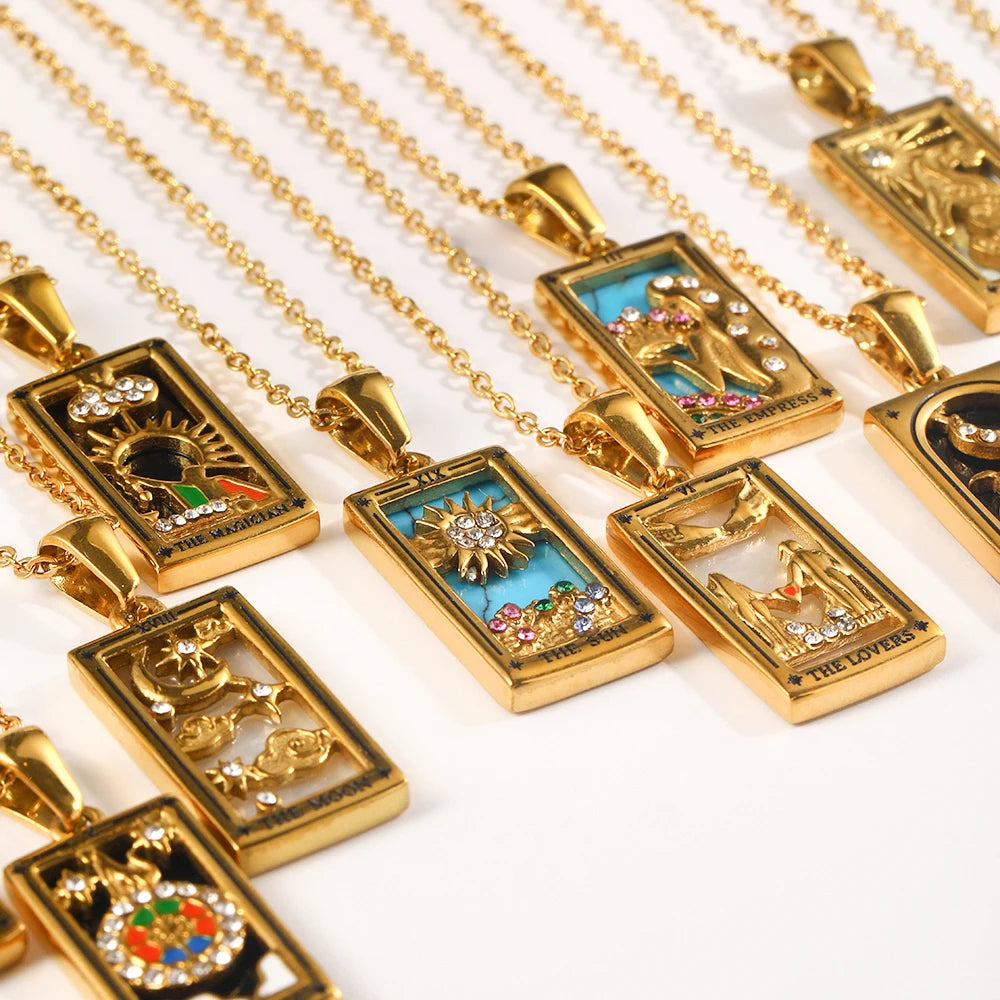 Κολιέ με μενταγιόν Ταρώ 