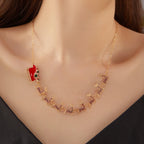 Κολιέ με μενταγιόν έλκηθρο Χριστουγέννων