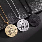 Κέλτικο Κολιέ Μενταγιόν Τρίσκελ Βίκινγκ Άντρας Γυναίκα Νορδικό 