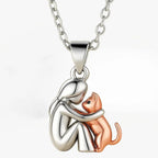 Κολιέ Αγάπης Αγκαλιά Γάτα και Δάσκαλος 