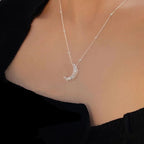 Κολιέ Διακριτικό με Μενταγιόν Φεγγάρι