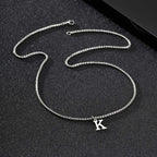 Ανδρικό κολιέ με κρεμαστό με αρχικό γράμμα