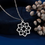 Κολιέ Οκτάγραμμο Κρεμαστό Μάνταλα Ιερή Γεωμετρία ασήμι