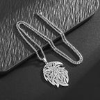 Κολιέ με μενταγιόν ασημένιος αετός