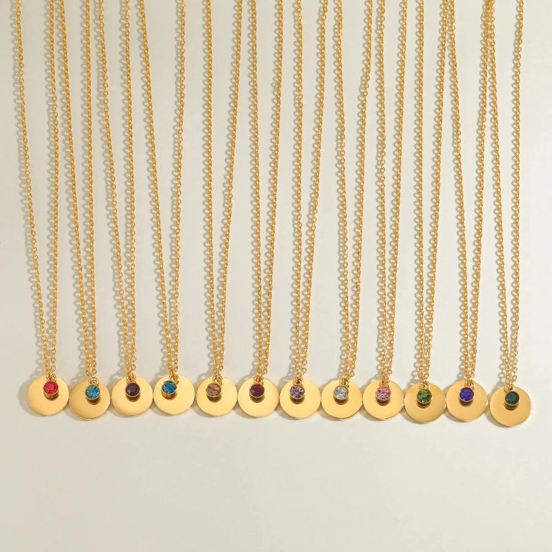 Collier Pendentif avec Pierre de Naissance