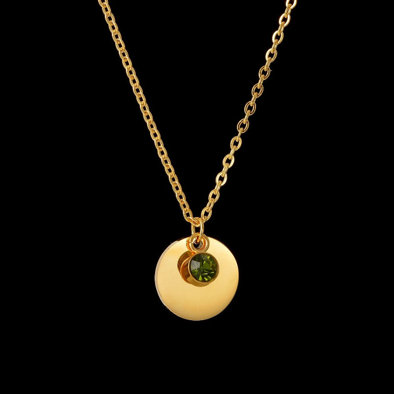 Collier Pendentif avec Pierre de Naissance