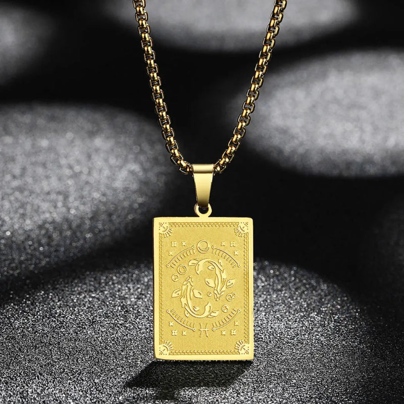 Collier Pendentif avec Signe du Zodiaque