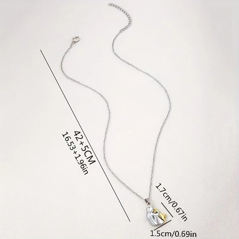 Κολιέ Μενταγιόν Αγκαλιά Σκύλος και Αφέντης 