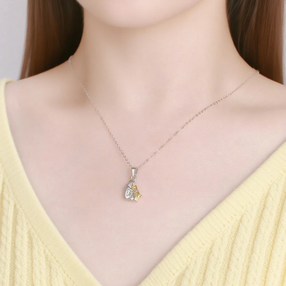 Κολιέ Μενταγιόν Αγκαλιά Σκύλος και Αφέντης 