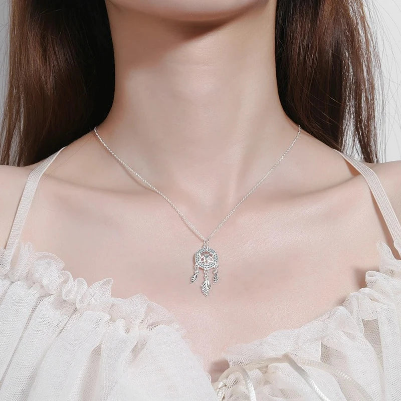 Κολιέ με μενταγιόν ανιχνευτή ονείρων