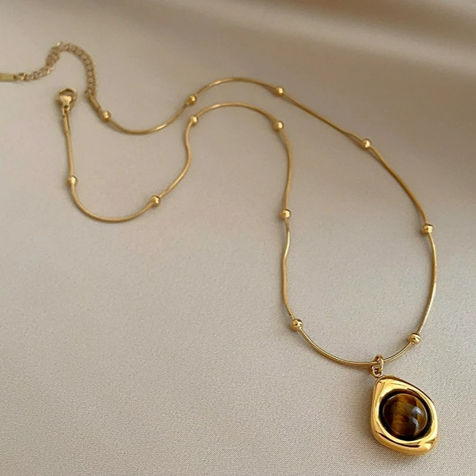 Κολιέ με μενταγιόν προστασίας Μάτι Τίγρης Β