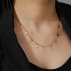 Κολιέ με μενταγιόν αστέρι Αστρολογία χρυσό