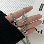 Κολιέ με μενταγιόν αστέρι με λίθο ζιργκόν