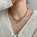 Κολιέ με μενταγιόν αστέρι σε μποέμ στυλ