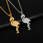 Κολιέ Μεγαλοπρεπής Ροζ Φλαμίνγκο 