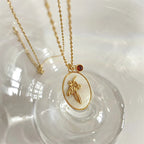 Κολιέ με μενταγιόν λουλούδι, ζώδιο