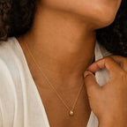 Κολιέ με Κρεμαστό Σταγόνα Νερού με Πέρλα από Ζιρκόν Χρυσό