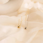 Κολιέ με Κρεμαστό Σταγόνα Νερού με Πέρλα από Ζιρκόν ασημί