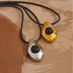 Κολιέ με μενταγιόν σταγόνα νερού σε μποέμ στυλ χρυσό