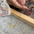 Κολιέ με μενταγιόν απειροσύνης σε χρυσό για γυναίκες