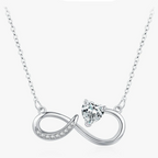 Κολιέ με μενταγιόν άπειρο και λιοντάρι από ζιργκόν