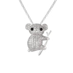 Κολιέ Koala με Πέτρες σε Ασήμι