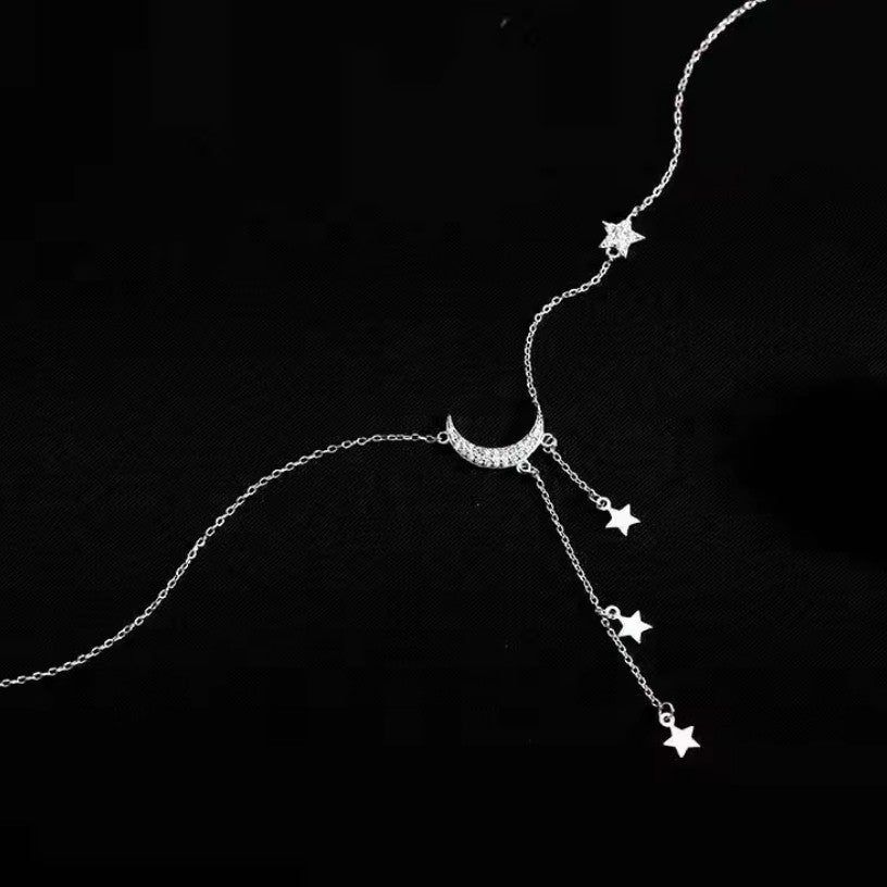 Κολιέ Μενταγιόν Φεγγάρι Αστέρι Ουράνια Σώματα Γυναίκα 