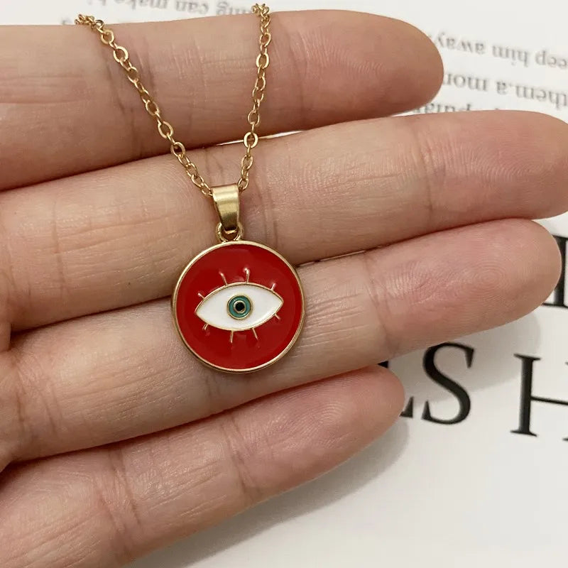 Κολιέ με μενταγιόν Nazar Boncuk Κόκκινο