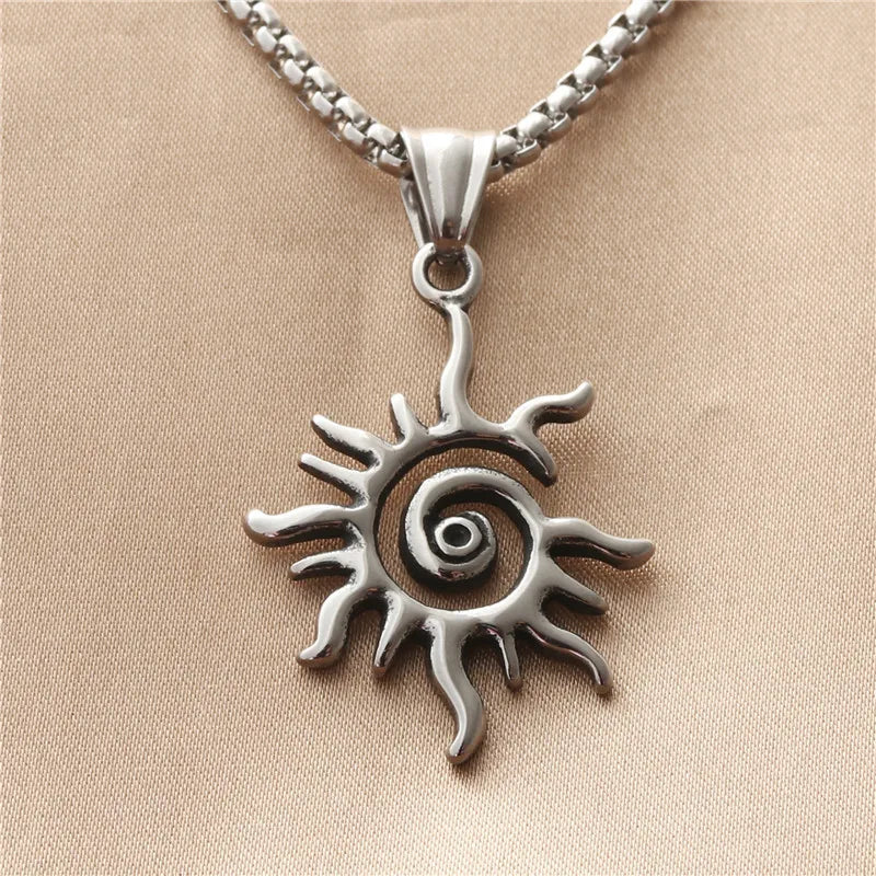 Collier Pendentif Soleil Asymétrique