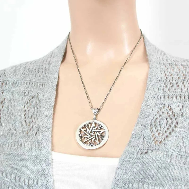 Κολιέ με μενταγιόν Μαγείας Wiccan Πεντάλφα Γυναικείο