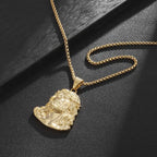 Κολιέ με μενταγιόν κεφάλι Ιησού Χριστού 