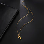 Κολιέ για Ζευγάρια με Μενταγιόν Νότες Μουσικής σε Χρυσό